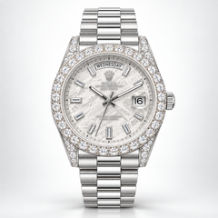 41mm Moissnite Diamond Bezel Bussbown Full custom Watch