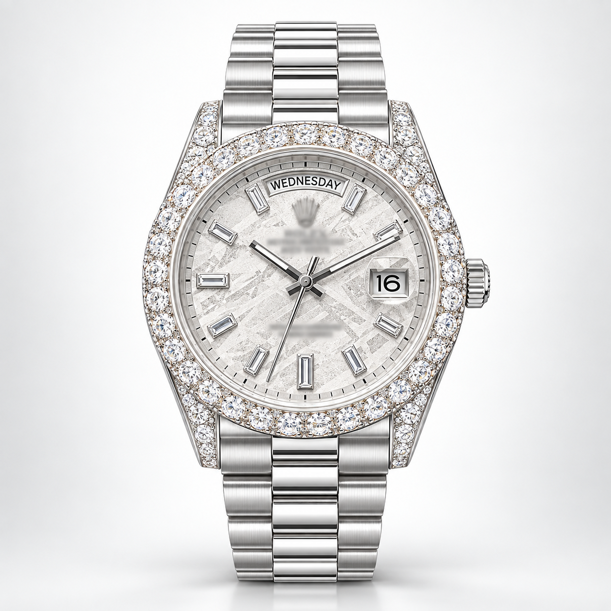 41mm Moissnite Diamond Bezel Bussbown Full custom Watch