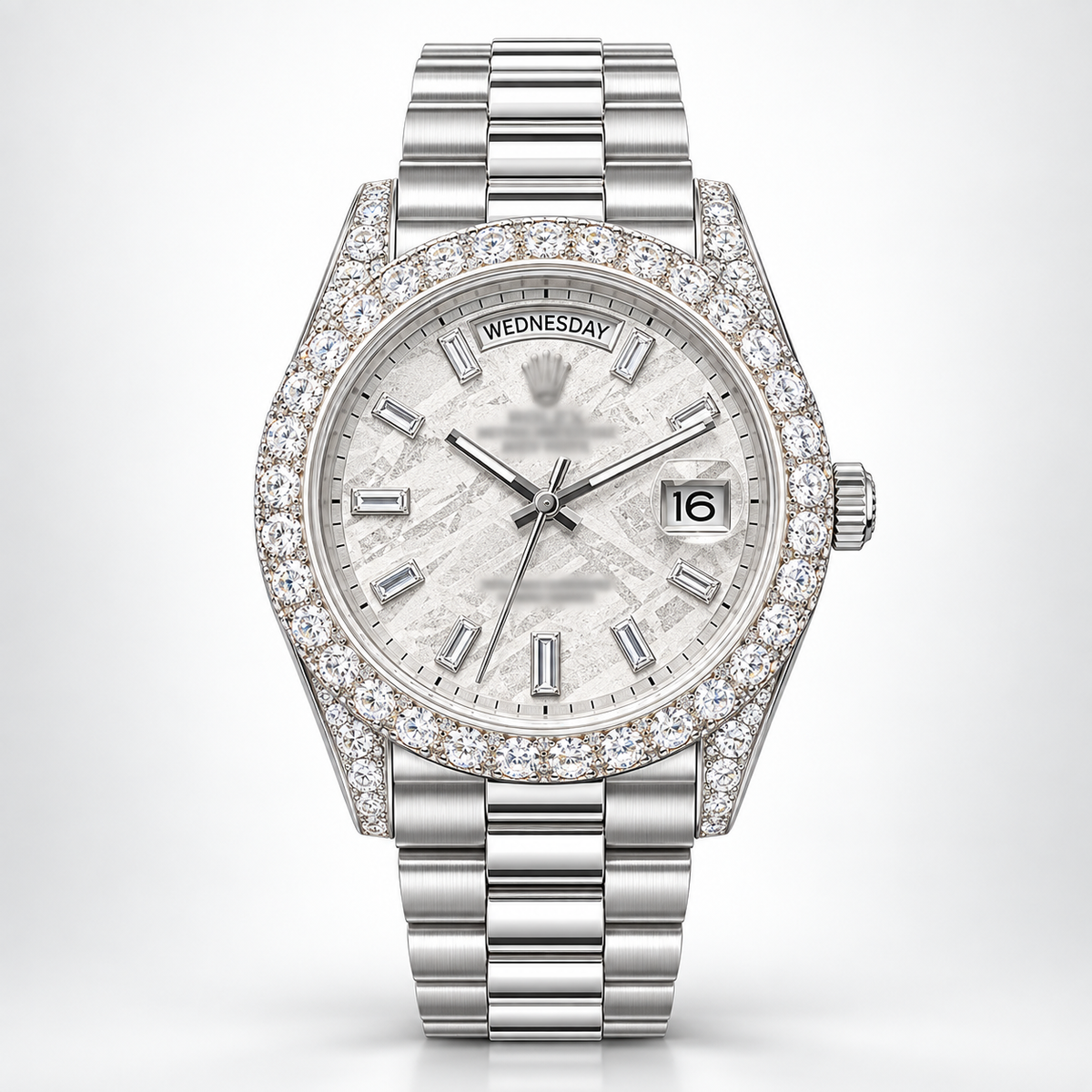 41mm Moissnite Diamond Bezel Bussbown Full custom Watch