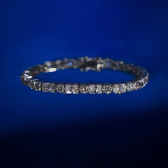 Moissanite Radiant x Round Cut Tennis Bracelet [5mm]