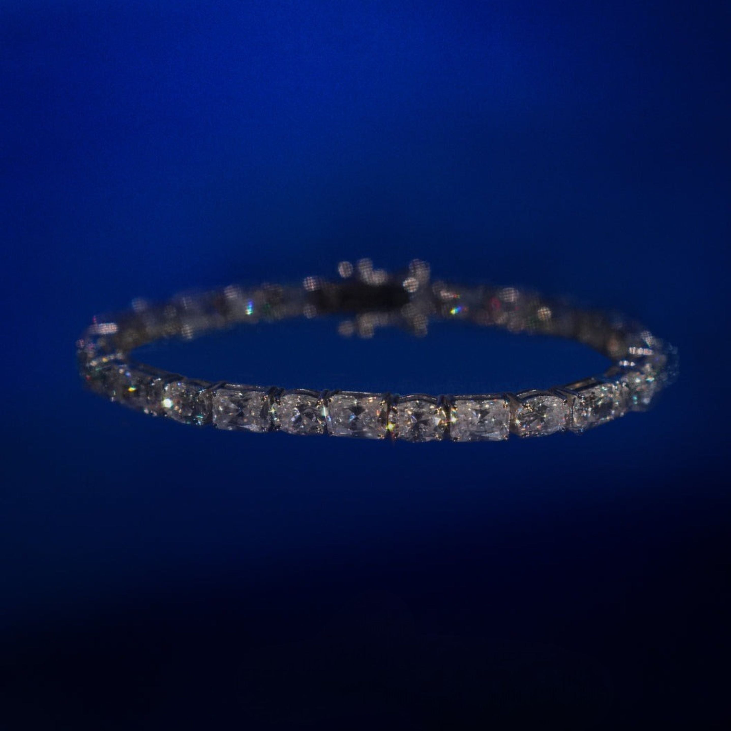 Moissanite Radiant x Oval Cut Tennis Bracelet [5mm]
