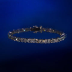 Moissanite Radiant x Oval Cut Tennis Bracelet [5mm]