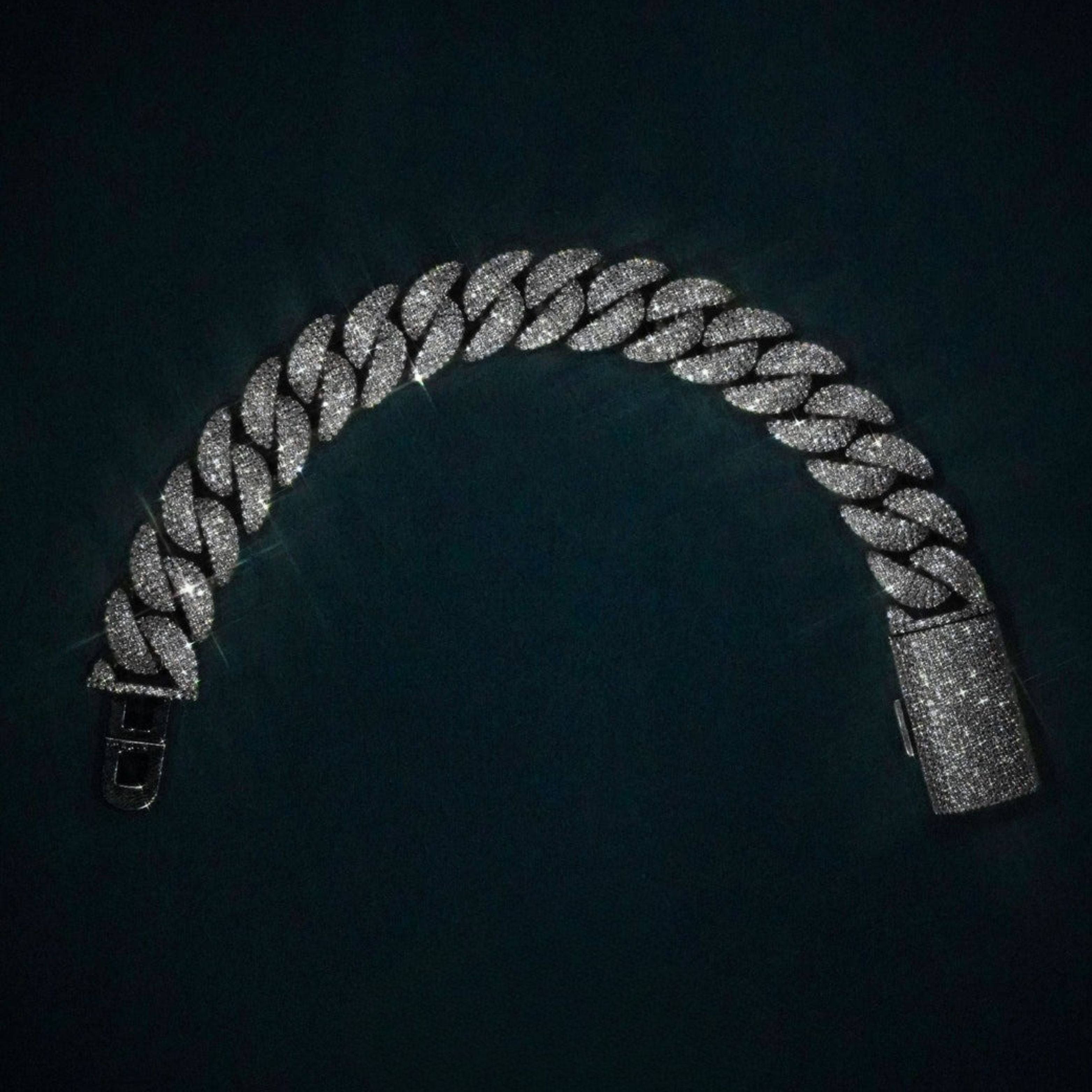 Moissanite Miami Cuban Bracelet [14mm]