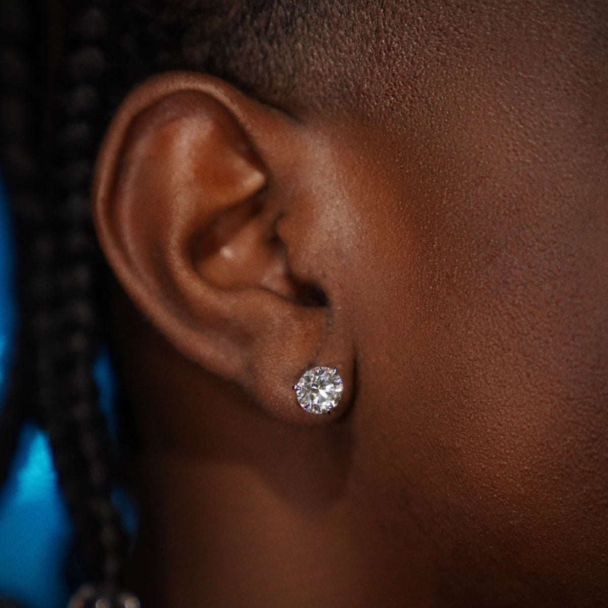 Moissanite Martini Studs