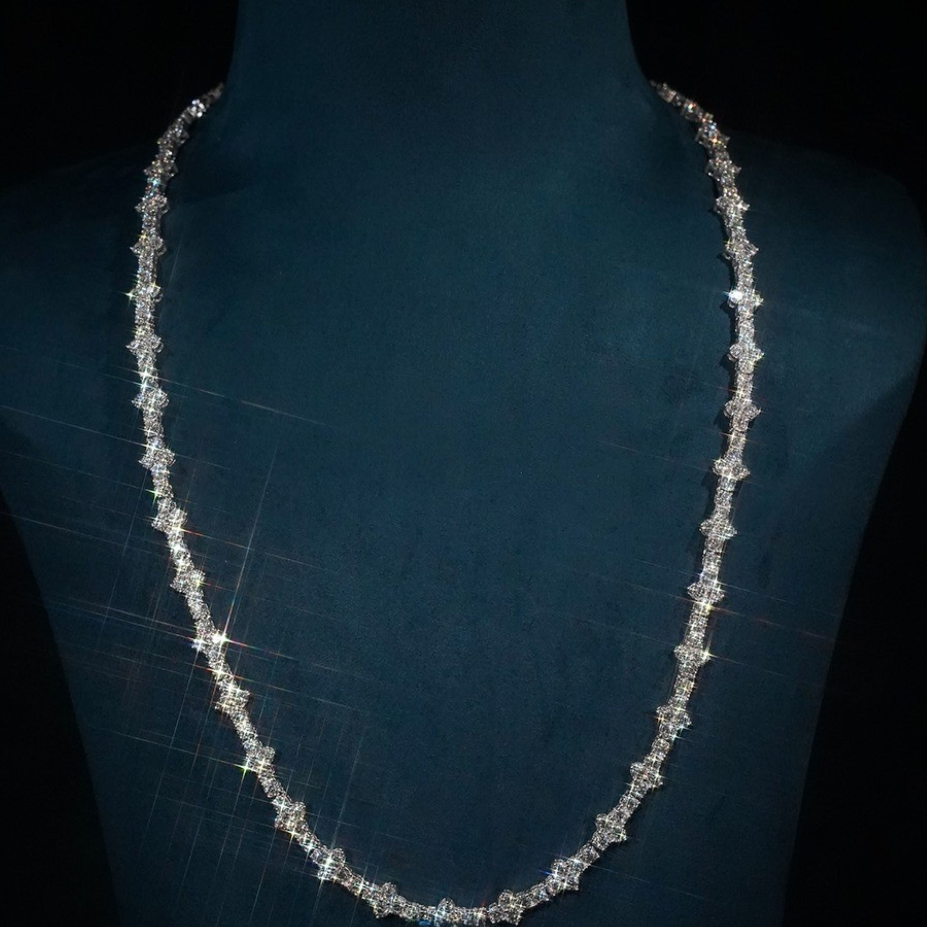 Moissanite Spike Tennis Chain [3mm]