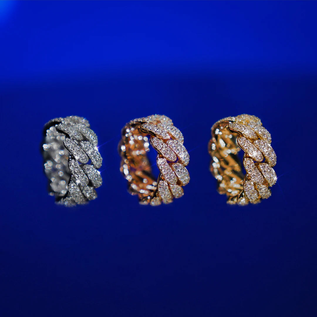 Moissanite Miami Cuban Ring
