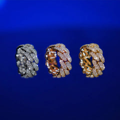 Moissanite Miami Cuban Ring